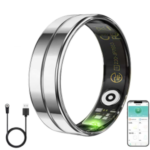 Smart Ring for Road Cyclists – Sleep & Recovery Tracker, Heart Rate & Blood Oxygen Monitoring, Waterproof, No Subscription